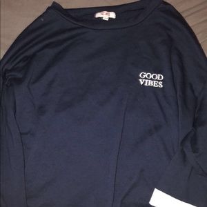 Navy blue sweatshirt